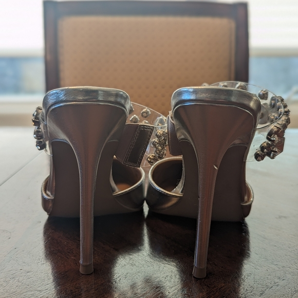 Steve Madden silver stilettos - Picture 3 of 6
